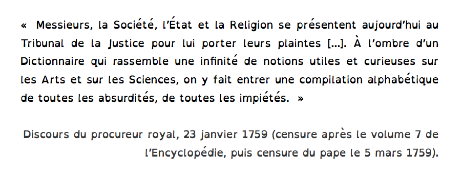 encyclopedie censure