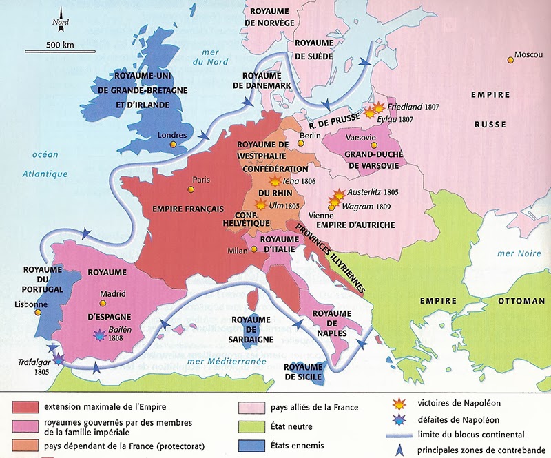 Doc 4 Carte De Leurope En 1811 La Classe Dhistoire