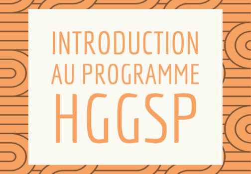 Introduction au progamme de 1ère HGGSP