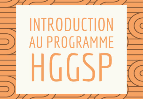 Introduction au progamme de 1ère HGGSP